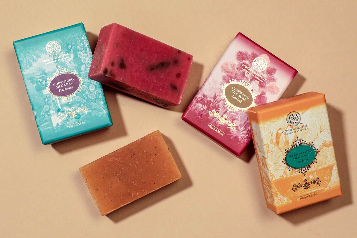 Silk Soaps for Naturally Glowing Skin | Forest Essentials= BEST AYURVEDIC SOAP BRANDS IN INDIA
